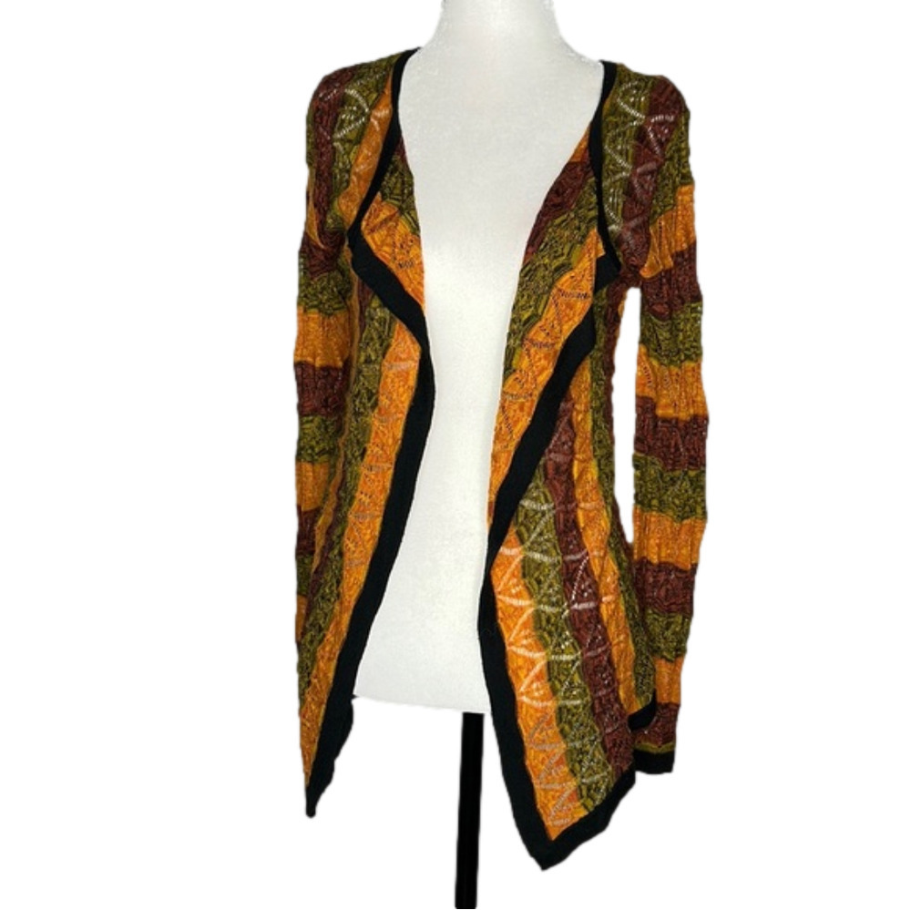 atmosphere multi-coloured casual bohemian open cardigan